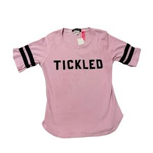 Authentic vintage “tickled pink” tee by cheeky
